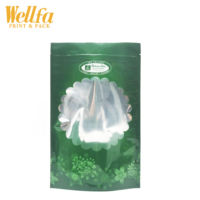 Sac en plastique personnalisable, contenant pour fenêtre, en aluminium imprimé, Transparent, à fermeture éclair pour serpent, OEM,