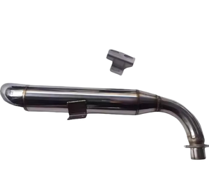 Tubo <span class=keywords><strong>de</strong></span> <span class=keywords><strong>Escape</strong></span> Limpio <span class=keywords><strong>de</strong></span> Acero Inoxidable para Motocicleta Compatible con CT50, CT70 y Componentes - Product Image 2