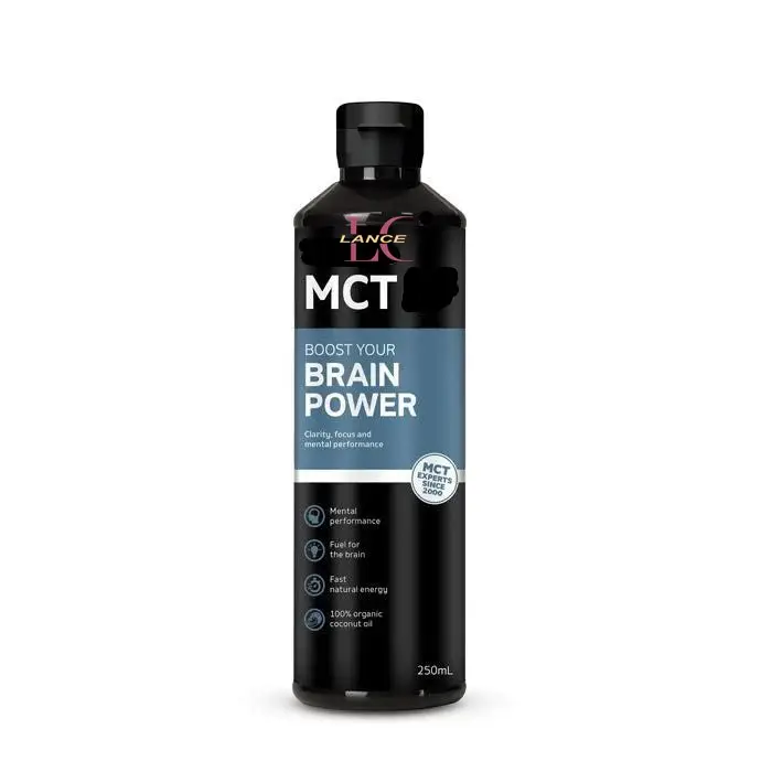 Lance Private Label Vegan olio di MCT biologico 100% puro olio di cocco vergine spremuto a freddo MCT