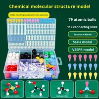 Matériel de laboratoire de chimie : Modèle de structure moléculaire chimique, modèle de cristal, équipement de démonstration atomique de molécules organiques