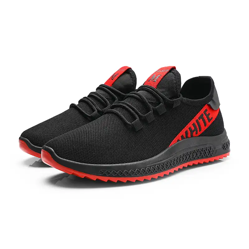 חדש רץ סגנון פופולרי גברים של ריצה מותאם אישית נעלי ספורט נעליים מזדמנים סניקרס אדום