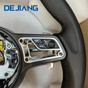 Volante de Cuero para Porsche 991 911 992 Cayenne 958 718 Boxster Cayman <span class=keywords><strong>Macan</strong></span> 996 Taycan Carrera 987, Actualización de Modelo Antiguo a Nuevo - Product Image 4