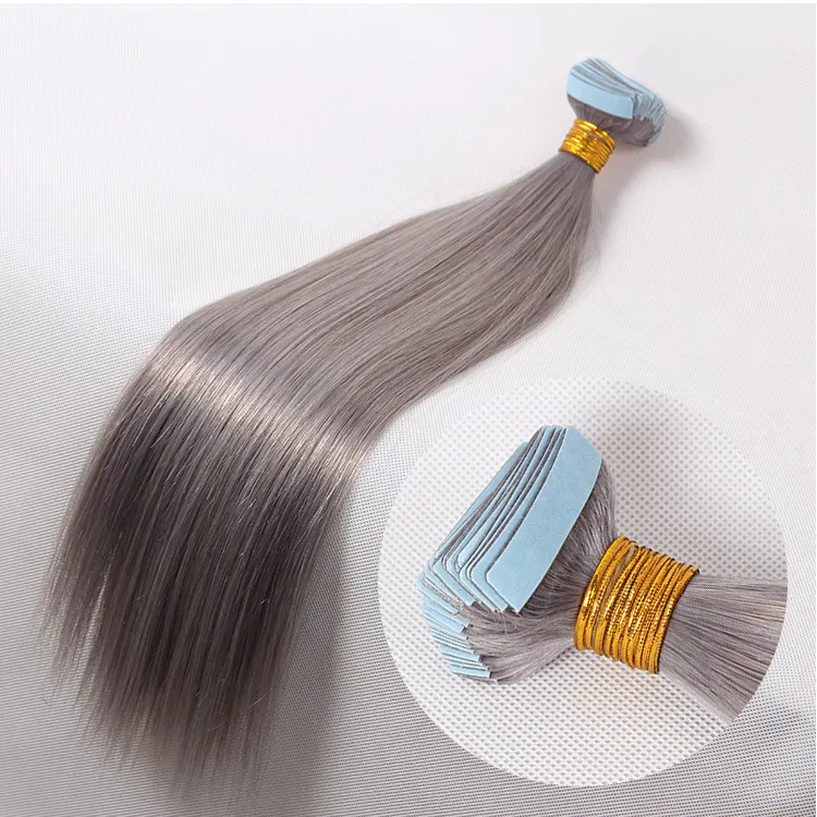 12-28 Inch Tape Hair Extensions Remy Human Hair Remy Double Sided Adhesive Tape Extensions Hair Skin Weft Wholesale