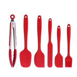 Promotional 6-Piece Cake Spatula Oil Brush Food Clip <b>Silicone</b> Kitchenware Set - Product Image 5