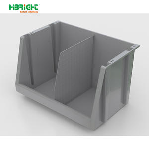 Industrial Heavy-Duty Easy Installation Injection-Technics <b>Plastic</b> <b>Tote</b> Container Bin Nestable Stackable for Warehouse Rectangle - Product Image 4