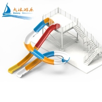 Dalang enfants et adultes extérieur en fibre de verre toboggan en acier Aqua Park équipement de jeu aquatique aire de jeux d'eau intérieure