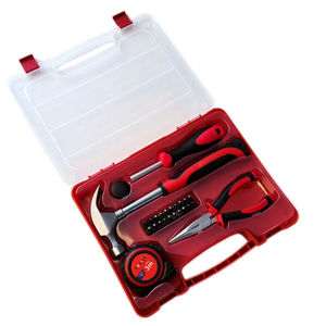 Chave de fenda exterior portátil do aço carbono da mão do grupo de ferramentas do agregado familiar, alicerces do Longo-nariz e OEM da fita métrica customizável - Product Image 1