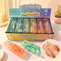 Jouet Squishy en forme de bâton de beurre d'huile de coco, jouet anti-stress pour la relaxation et la décompression, jouet Fidget, jouet Squishy en beurre de vaseline, balle Squishy en beurre