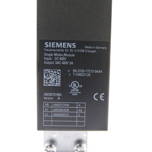 Módulo de Controlador de Equipos Eléctricos Siemens 6SL3120-1TE13-0AA4 en Stock de Almacén - Product Image 4