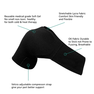 Compresse froide réutilisable multi-usage pour soulager les douleurs aux épaules, à l'aine et aux genoux, avec coussinet en gel flexible - Product Image 6