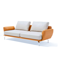 Mobilier moderne de salon design en cuir combinaison en forme de L ensemble de canapés de luxe en cuir véritable ensemble de canapés d'affaires personnalisables