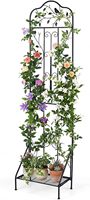 Support de plantes suspendu d'angle classique en métal à 3 niveaux, présentoir à fleurs intérieur/extérieur pour balcon, jardin, patio, décoration de cour