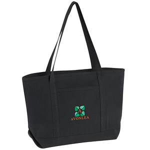 Gran venta 10 Oz. Bolsa de algodón ecológica, diseño de reposo, bordada, bolsas de compras de comestibles, carta larga de nuevo estilo - Product Image 1