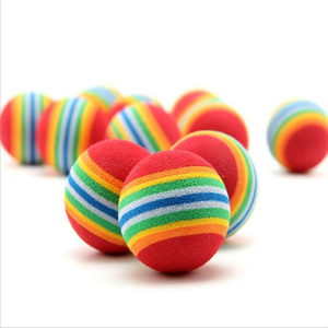 Balles de peluche en mousse EVA personnalisées de 23mm-63mm balles de peinture en caoutchouc réutilisables avec trou pour le sport de vente chaude - Product Image 2