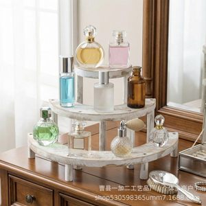 Retro White <b>3</b> <b>Tier</b> Wooden <b>Cake</b> <b>Stand</b> Round Desktop Display For Birthday Party Decorations - Product Image 3