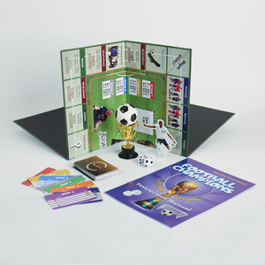 Tùy chỉnh trẻ em có thể gập lại nhựa bóng đá Hội Đồng Quản trị trò chơi vô địch bàn cờ với chủ thẻ gia đình vui vẻ giấy trò chơi - Product Image 3