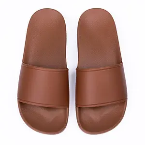Factory Custom Outdoor Mens Soft Slippers Footwear Custom Slides With Logo