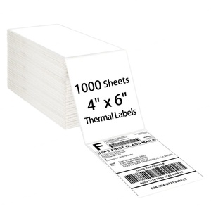 Etiquetas Térmicas Directas 4x6 Pulgadas, Adhesivos Brillantes de Alta Resistencia para Uso en Supermercados y Envíos, Embalaje de Cartón Gratuito - Product Image 1