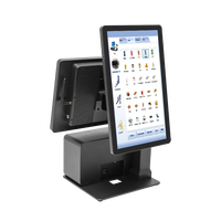 Taixun 15.6" Smart POS A1563L9, FHD Alum Win/Android, Sistema POS de 15.6 Pulgadas con Impresora para Cocina