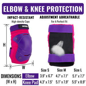 أفضل جودة إيفا ، وسادات واقية للركبة والكوع قابلة للتعديل بأمان - Product Image 5