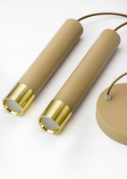 JACKSUN Suspension LED de luxe nordique, barre longue, spots cylindriques, luminaire suspendu pour salle à manger et îlot de cuisine