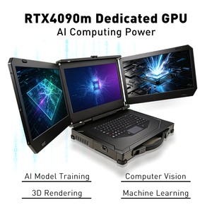 High Performance AI Workstation <b>Laptop</b> Ultra 7 155H 16GB RAM 512GB SSD RTX 4090M 15.6" Triple Screen 4K Portable Computer OEM Tr - Product Image 3