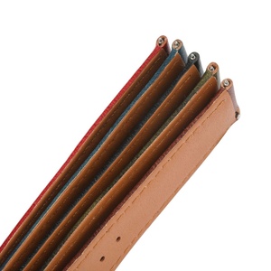 Bracelet de montre CHARM en cuir véritable 22 mm, en stock, vieilli à la main, tanné à l'arbre, grainé, respirant, avec boucle en acier inoxydable - Product Image 4