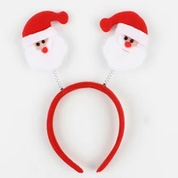 Serre-têtes de Noël en résine plastique, emballés individuellement, motif dessin animé, faits à la main, pour fêtes, en sachet OPP, décorations de Noël amusantes