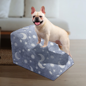 Schattige grote trap en helling voor kleine/ouderhonden - Polyester materiaal, toegang tot de bank - Product Image 2