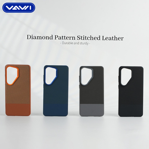 Étui de téléphone en cuir à motif diamant de la série Dragon Armor VAWI L128 pour <span class=keywords><strong>Samsung</strong></span> S22 S23 S24 S25 S26 Ultra Étui magnétique - Product Image 2