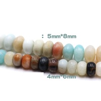 Branelli allentati di pietra naturale irregolare dell'amazzonite mescolano le perle di pietra naturali verde blu amazzonite per la fabbricazione di gioielli fai da te