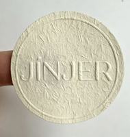 Наклейки-пломбы для подарочных коробок с индивидуальной печатью логотипа, круглые, с тиснением, матовые, текстурированные, самоклеящиеся, для косметики