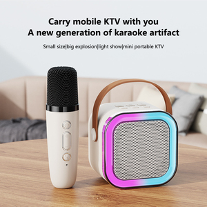 Loa Karaoke <span class=keywords><strong>Bluetooth</strong></span> không dây với micro không dây và đèn nền RGB Loa ngoài trời dành cho loa <span class=keywords><strong>Bluetooth</strong></span> Karaoke tại nhà - Product Image 3