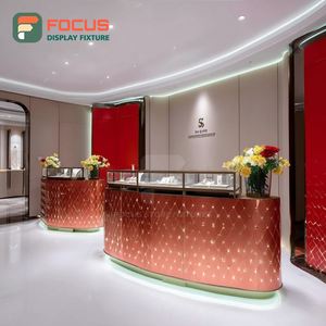 High Visibility Jewelry Shop Display Polished Surface Boutique Space Jewelry Cabinet - Product Image 5