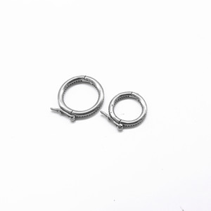 Hebillas de joyería de acero inoxidable yunnique, cierres redondos para hacer pulseras, tamaño grande y pequeño, GZY PJ0007 - Product Image 2