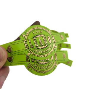 High Quality Adhesive Cigar Band Paper Ring <b>Sticker</b> Label Printing Embossing Ready Stock - Product Image 1