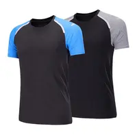 Быстросохнущие футболки для бега, облегающие футболки для бега, спортивные мужские футболки для фитнеса, тренажерного зала, футболка для мышц