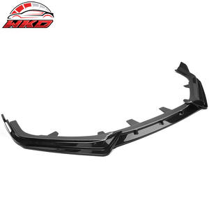 Front Bumper Lip For Honda Accord 2021-2022 IKON V1 Style 3PC Spoiler PP Gloss Black Diffuser Chin Guard Protector - Product Image 4