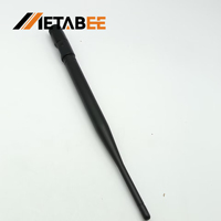 800-1900MHz mâle 90 degrés noir bâton de colle antenne en caoutchouc