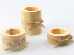 Bán Buôn Handmade Sáng Tạo Trang Trí Nội Thất Gift Sets Tree Bark Cổ Phần Bằng Gỗ Candle Holder Wedding Hot Trung Quốc - Product Image 2