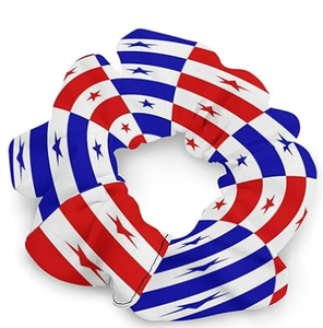Bandera de Santa Lucía, Scrunchies para el cabello, diseño de Bandera de País, Scrunchies para el cabello, regalos para damas, lazo para el cabello - Product Image 4