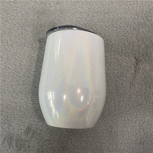 Paillettes vierges par Sublimation, 10 pièces, 12Oz, verre à <span class=keywords><strong>vin</strong></span> 12Oz, bricolage en acier inoxydable, isolé <span class=keywords><strong>sous</strong></span> <span class=keywords><strong>vide</strong></span>, pour impression par Sublimation - Product Image 5