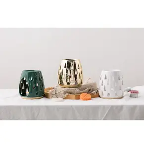 Thuis Decoratief Standbeeld Gevormd Keramische Geur Kristallen Steen Etherische Olie Aroma Diffuser Olie Brander