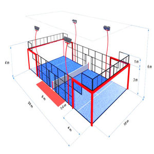 Sviluppo del campo da paddle tennis, costruzione in turchia e mondo sport integrale campo da paddle tennis in erba artificiale - Product Image 4