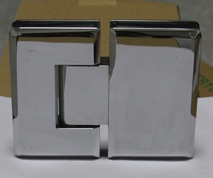 Charnière pivotante pour porte <span class=keywords><strong>de</strong></span> douche en verre Charnières verre à verre en acier inoxydable à bord biseauté <span class=keywords><strong>de</strong></span> luxe - Product Image 2