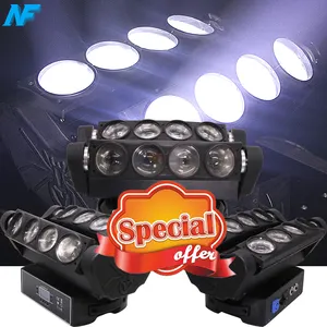 White Led DMX 512 & Sound Activated Effect Spider Light Moving Head Light for Dj KTV Disco Stage Party Event