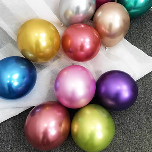 Globos <span class=keywords><strong>de</strong></span> Látex Metálicos Cromados Redondos <span class=keywords><strong>de</strong></span> 12 Pulgadas <span class=keywords><strong>de</strong></span> Alta Calidad al por Mayor, en Dorado, Plateado, Rojo Rosa, Azul y Verde para Navidad - Product Image 2
