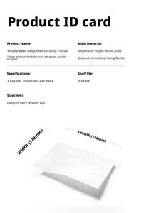 वयस्क 3 प्लाई नरम तौलिए घर का पैक हाथ और मुंह कोमल चेहरे के ऊतक नरम और आरामदायक टिकाऊ - Product Image 3