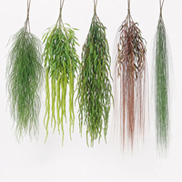 Plante Artificielle Suspendue de 160 cm, Magnifique Bouquet de Feuilles Colorées pour la Maison, le Bureau, Plantes Murales, Fleurs Artificielles pour Cérémonie de Remise des Diplômes
