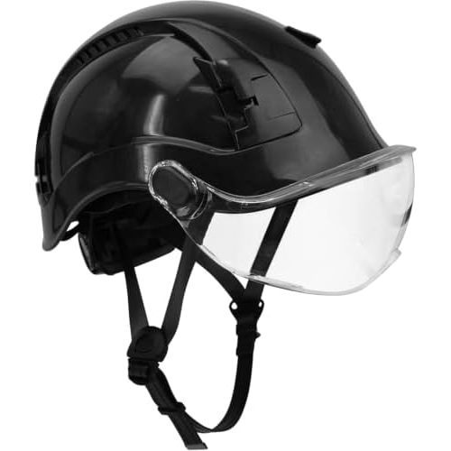 Noir avec visière transparente